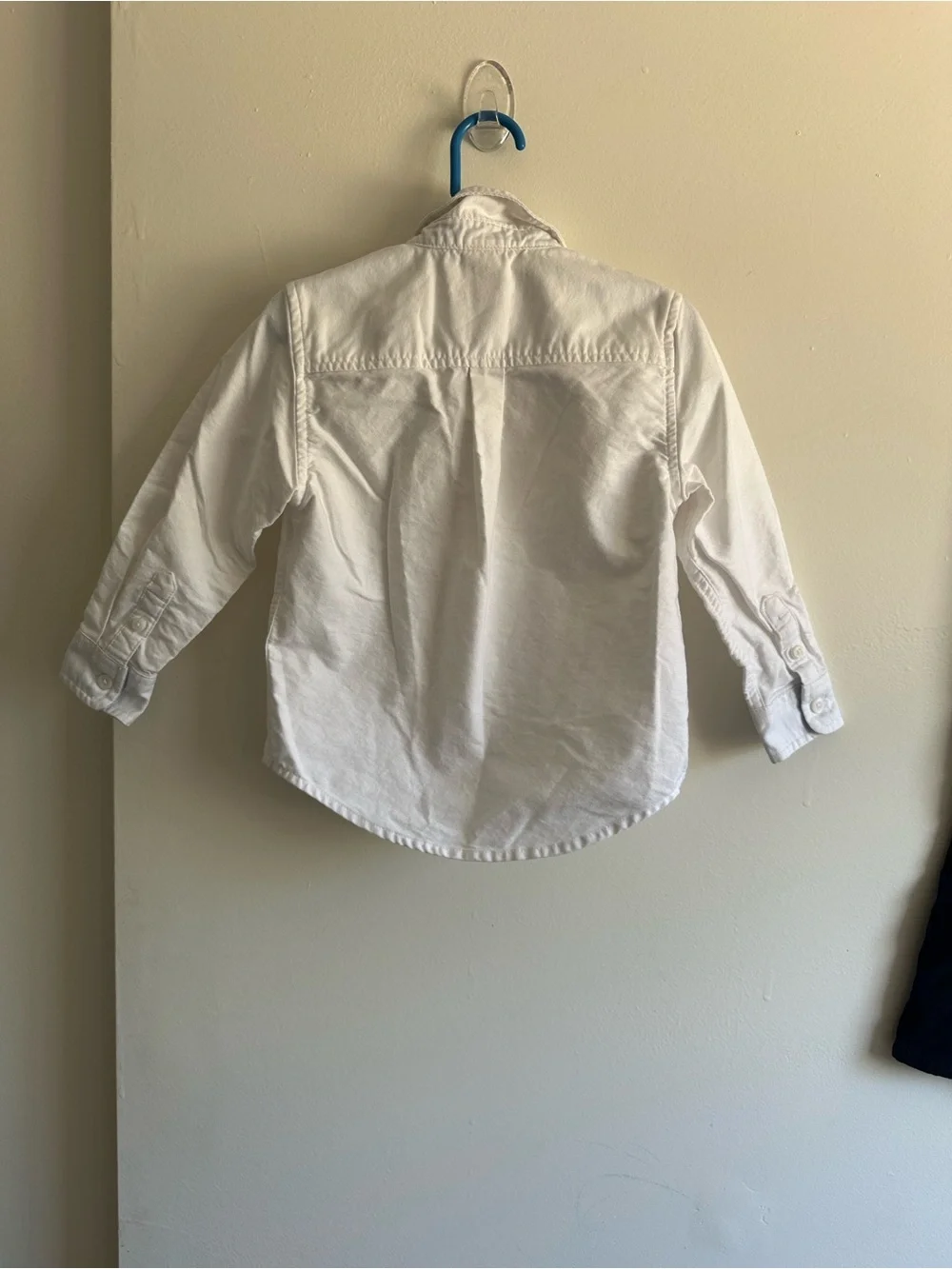 Gymboree White Button-Up Shirt with Navy Pants Kids Matching Set